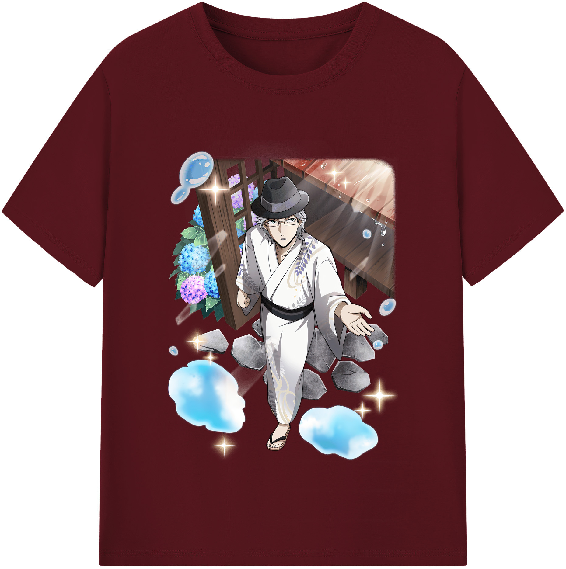 （画像用） 文豪ストレイドッグス Bungo Stray Dogs 綿100％半袖Tシャツ（フロントプリント）
